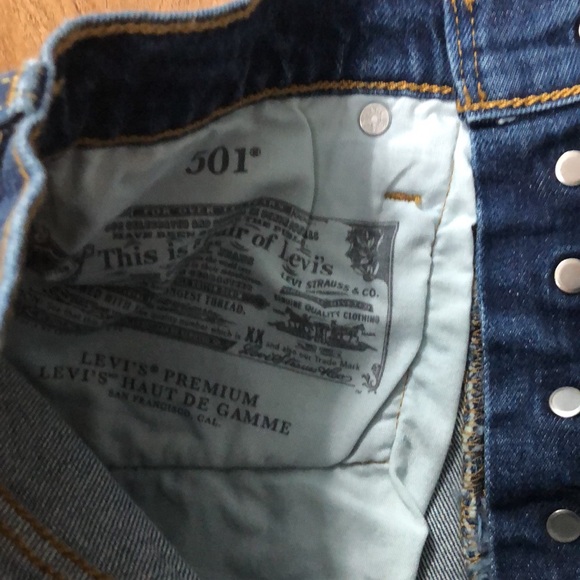 NWT Levi’s 501 High Rise Denim Shorts Size 25 - Picture 6 of 7